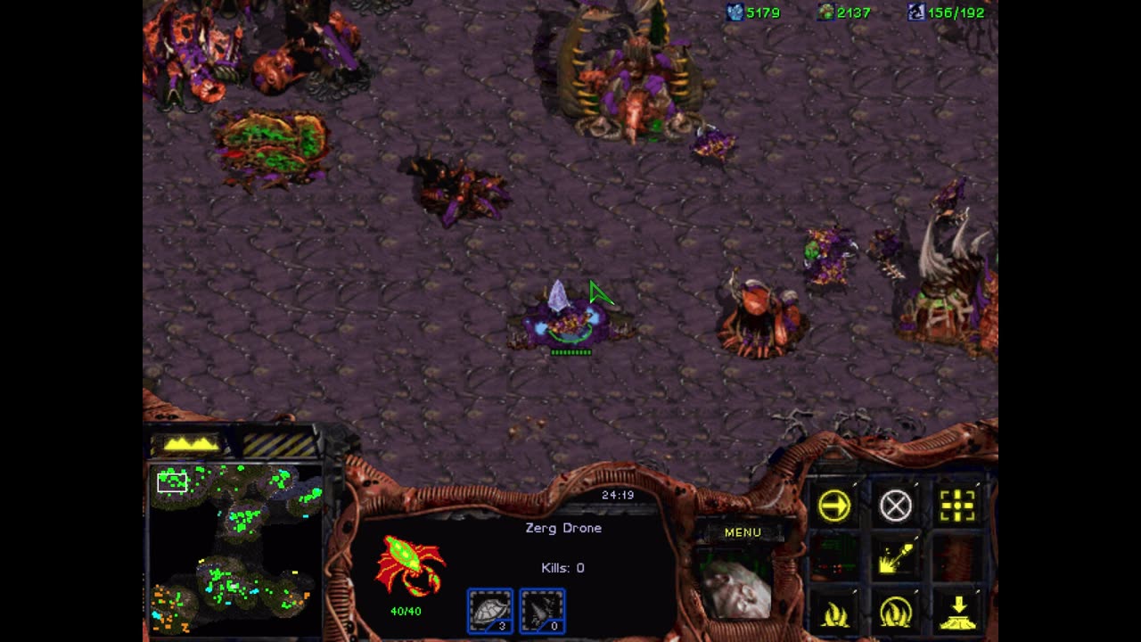 StarCraft - Zerg Campaign: Overmind ( Longplay, No Commentary, Classic Graphics )