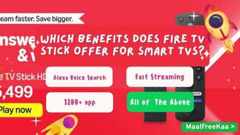 Amazon Fast Stream Win FireTV Stick Free - MaalFreeKaa