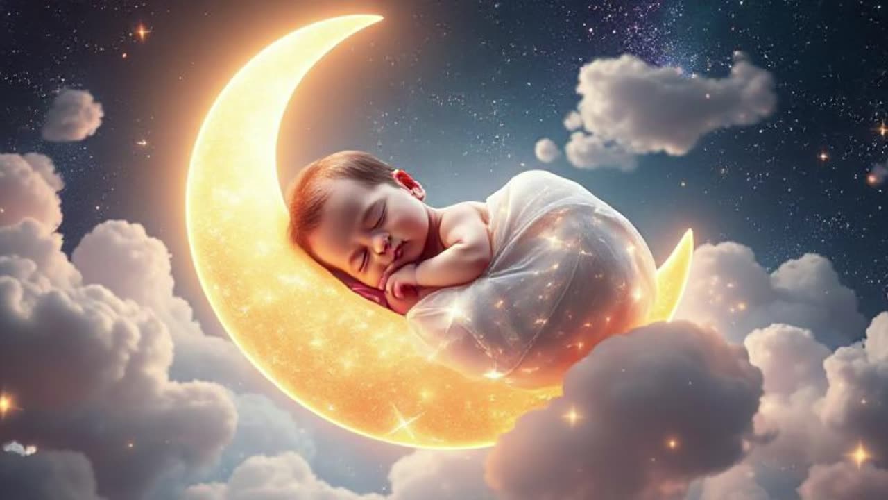 Celestial Cuddle – Baby Sleep Music for Deep Sleep | CrystaVibeMusic