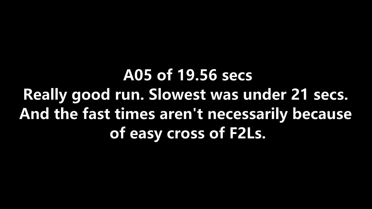 Uncle Solves Rubik's Day 26: 4 June 2025 Ao5 19.56 secs