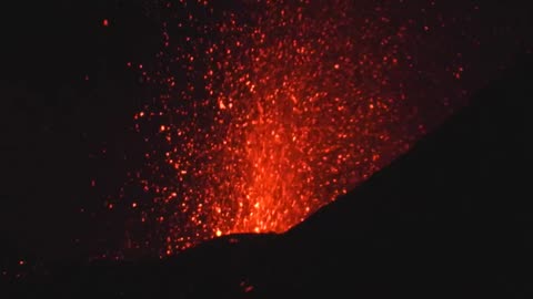 Night Eruption Of Mount Etna (Sicily, Italy, 03/16/2025)