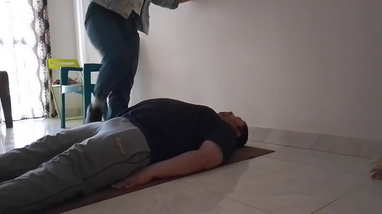 Human kicking Bag me preview only