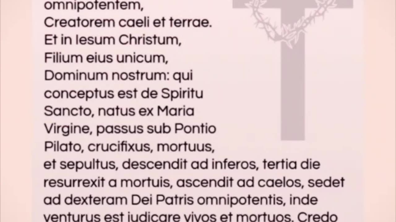 Symbolum Apostolorum - #Latin #Credo #Creed
