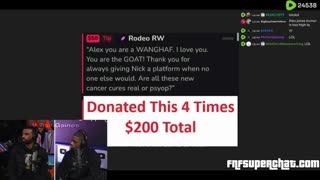 Alex Jones brings out the Hennessy and starts casually dropping Hard Rs on Fresh&Fit!