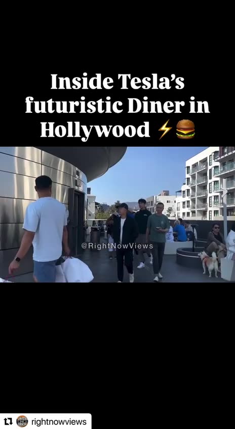 Tesla’s Futuristic Diner in Hollywood
