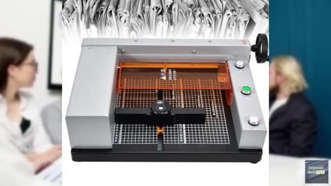 ZIJOWK Electric Paper Cutter - 300mm Cutting Width, 40mm Cutting Thickness, Desk