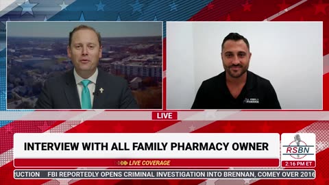 WATCH: RSBN Interviews Owner of 'All Family Pharmacy' Michael Kuenzler - 7/10/25
