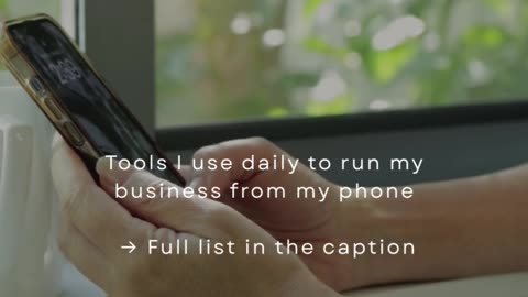 Tools I Use Daily To Run My Business From My Phone
