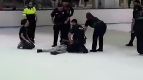 Dumb ass breaks both legs running from police