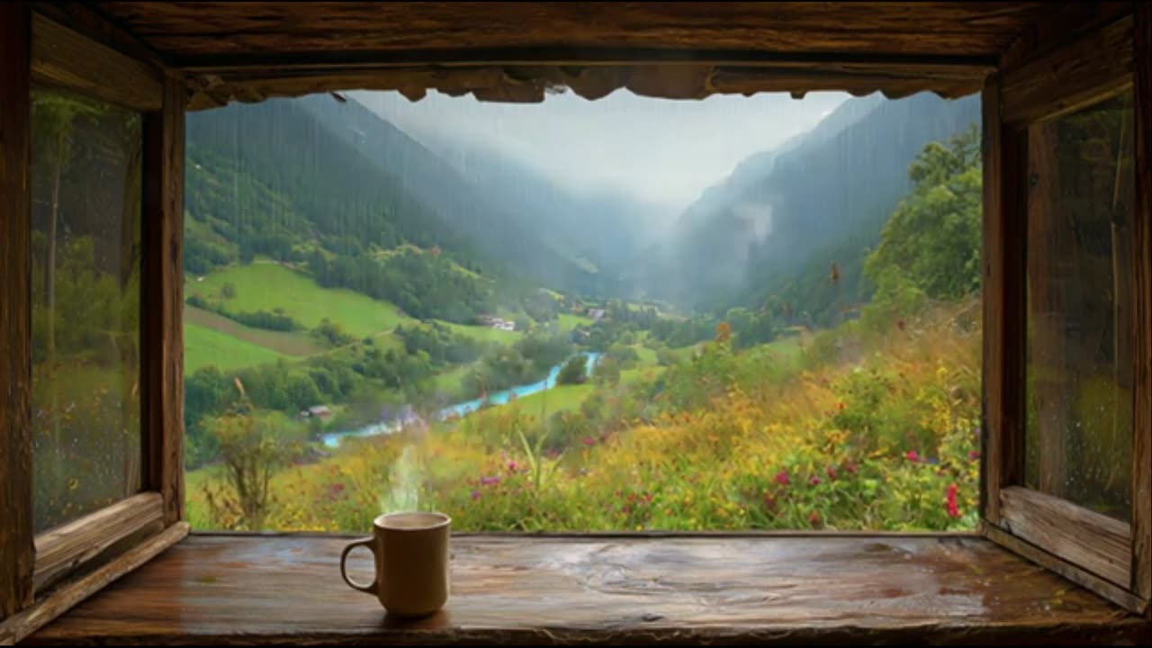 "Gentle Mountain Rain 🌿 Deep Calm & Inner Reset Retreat"