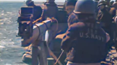 F6F Hellcat rocket incident ✈️ 1945 🎥 #ColourizedFootage