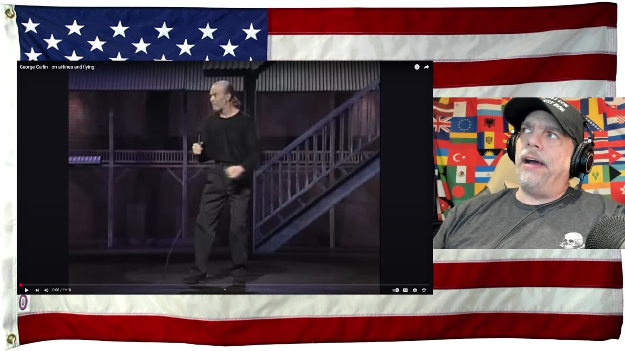 George Carlin - on airlines and flying - REACTION