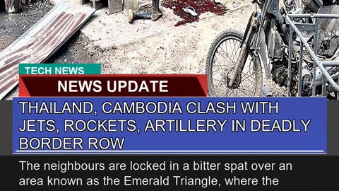 Thailand Cambodia Clash with Jets Rockets Artil