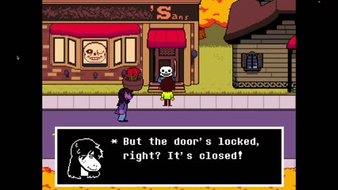 Encountering Sans in Deltarune Chapter 4: Marm's Let's Play Deltarune Livestream Highlight