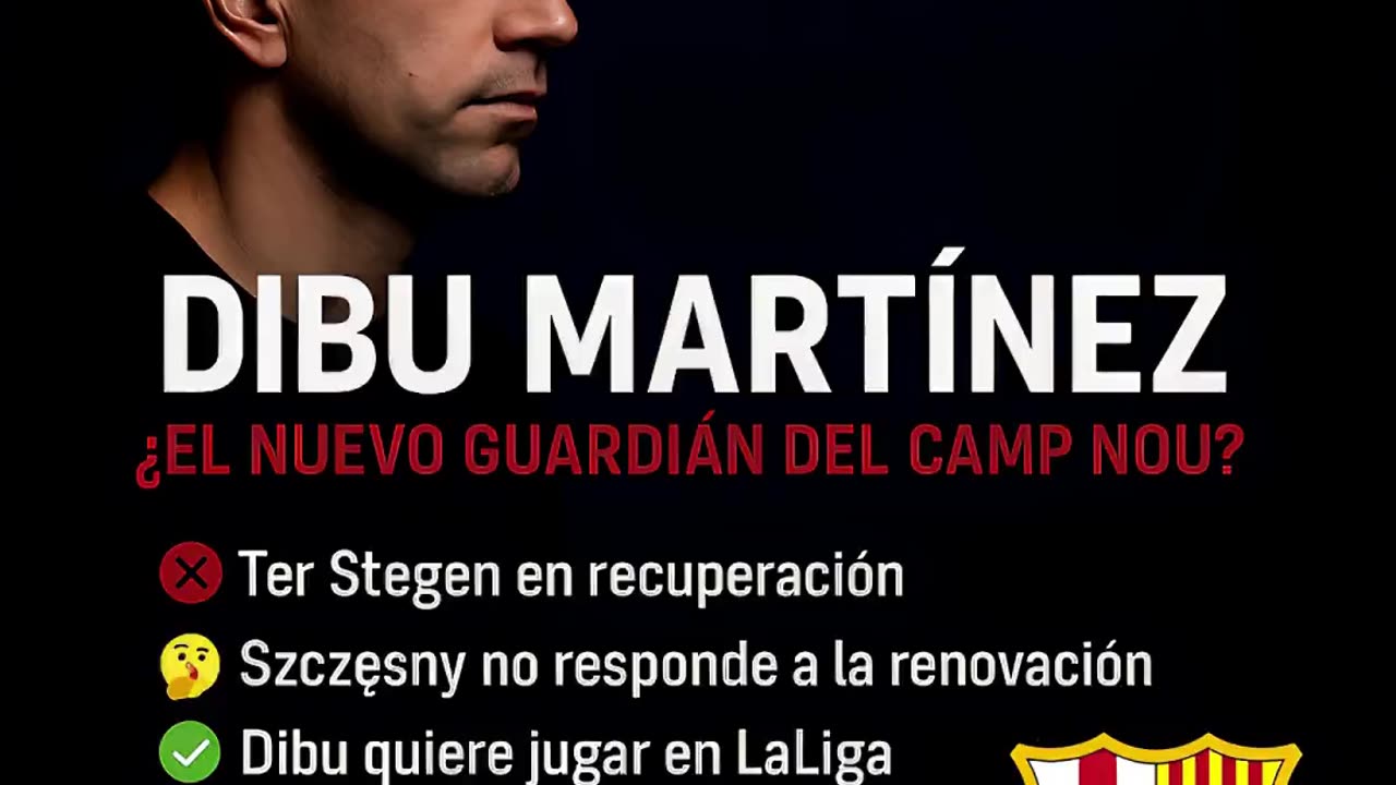 🔥¿ADIÓS TER STEGEN? EL BARÇA VA A POR DIBU MARTÍNEZ🇦🇷💥