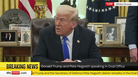 President Trump and Secret of Defense Pete Hegseth Hold Joint Press Conference March 21, 2025
