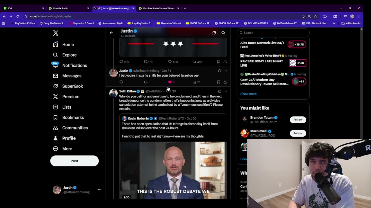 First Real Justin Show of November - 11/01/25