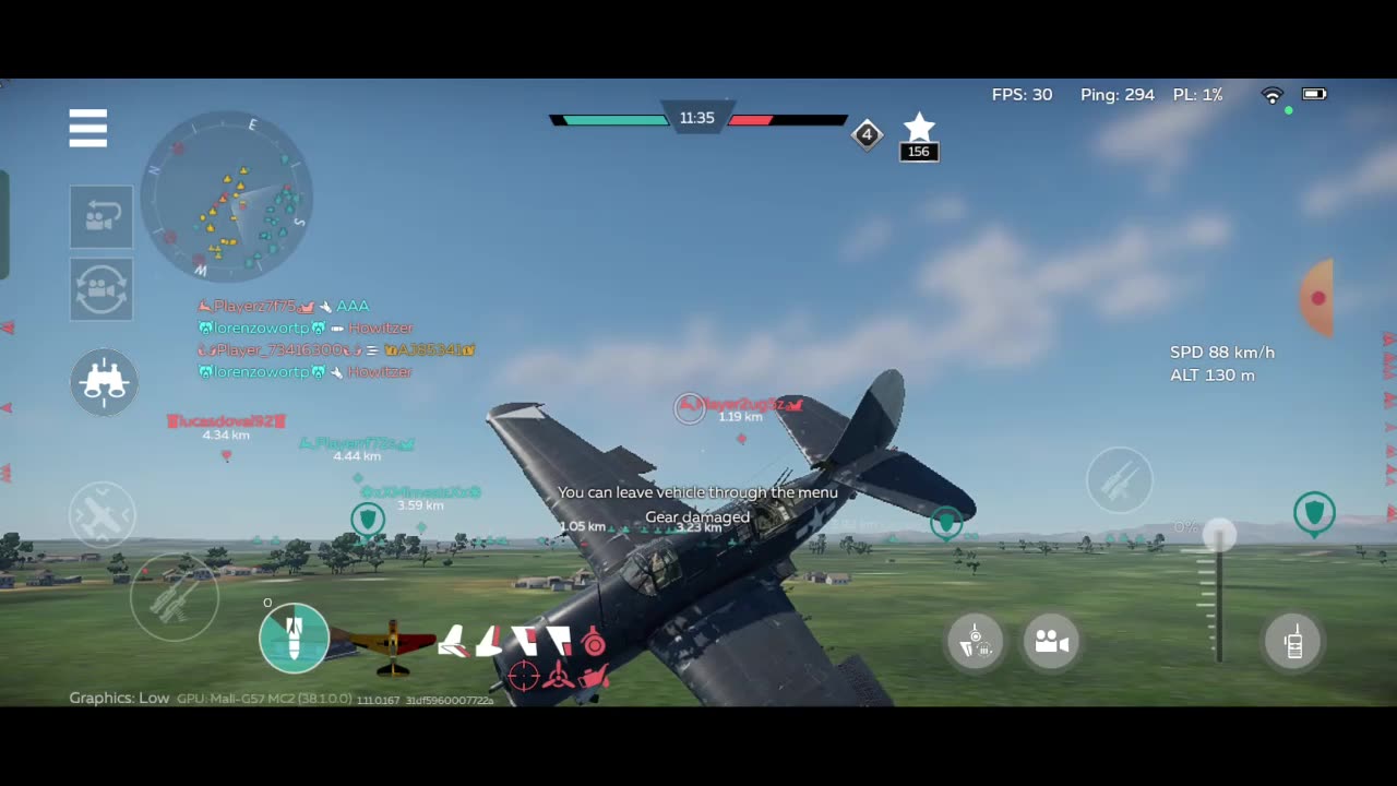 War Thunder SB2C-4, B-25 gameplay