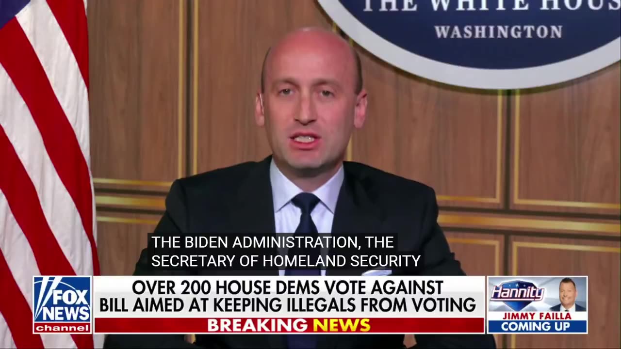 STEPHEN MILLER: BIDEN ADMIN DELIBERATELY FLEW IN ILLEGALS AND GAVE THEM ACCESS TO VOTE