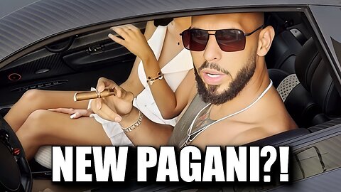 Andrew Tate Celebrates his New $7,000,000 Pagani Huayra BC