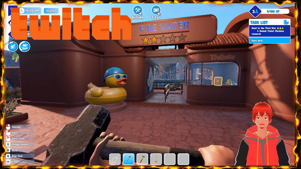 Time to run a waterpark