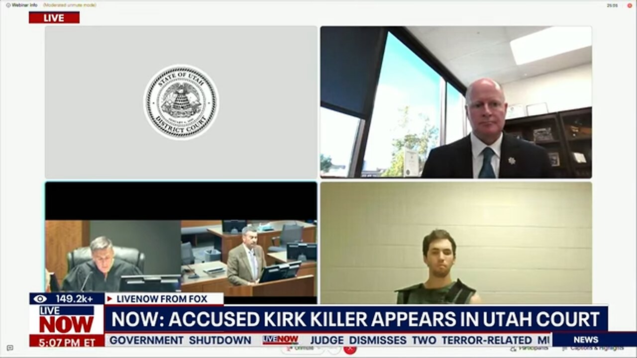 MUST WATCH-MUST WATCH: FULL: Charlie Kirk assassination suspect appears by video from jail
