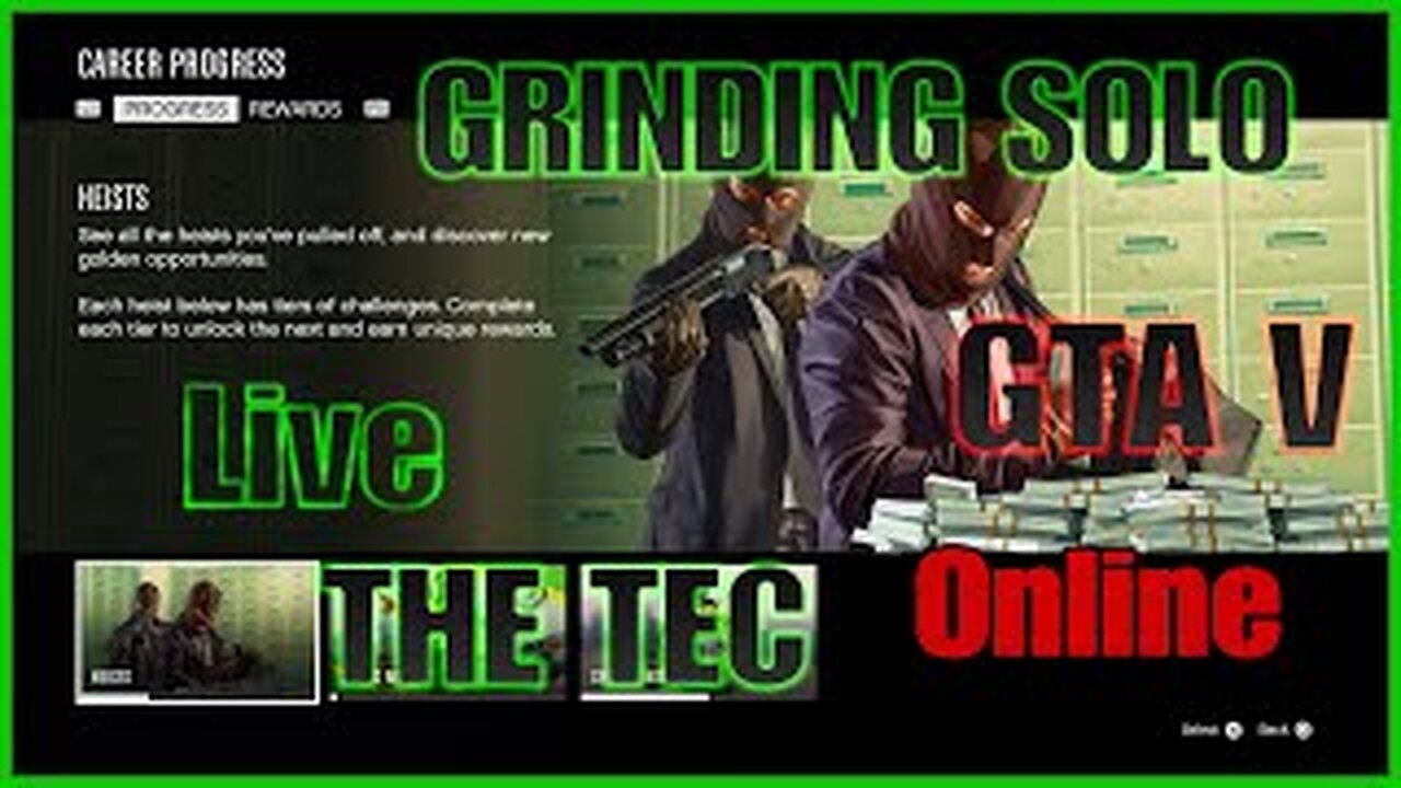 GTA V Online Pre-Recorded Live : SOLO Cayo Perico Heist $$$$ Grind.