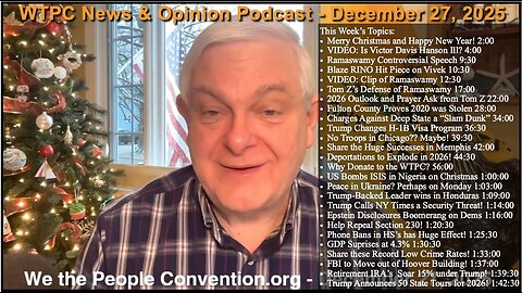 We the People Convention Weekly News & Opinion 12-27-25