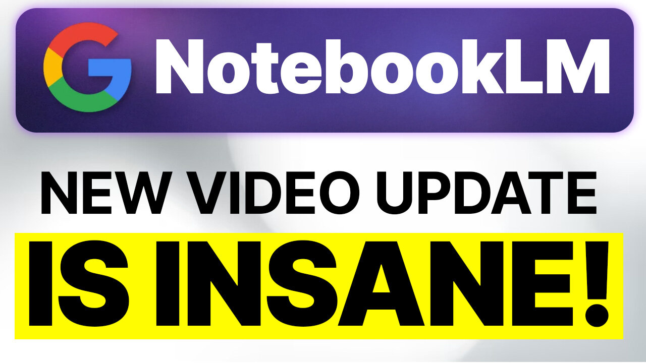 New Google NotebookLM Video Update Is INSANE (FREE!) 🤯