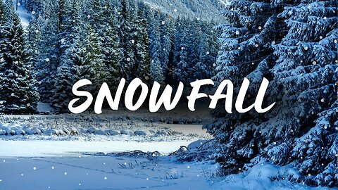 Peaceful Falling Snow | Stunning Winter Scenery & Calming Ambience [4K UHD] #Snowfall