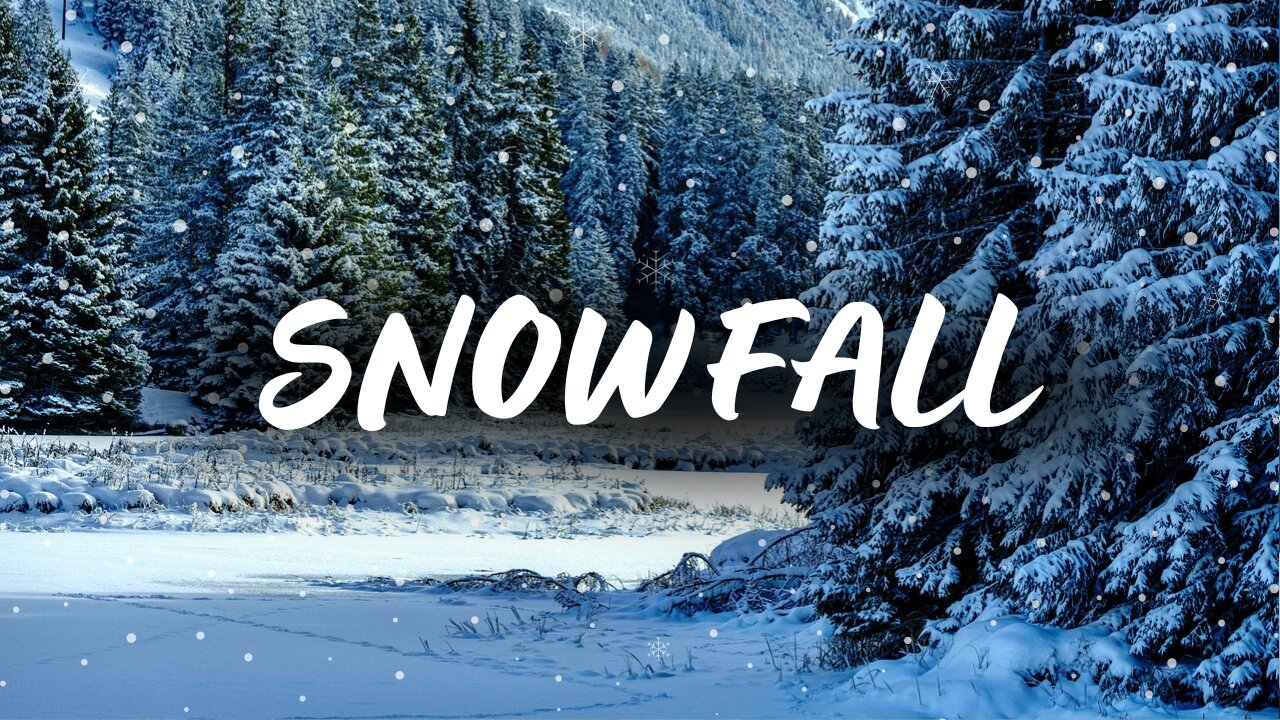 Peaceful Falling Snow | Stunning Winter Scenery & Calming Ambience [4K UHD] #Snowfall