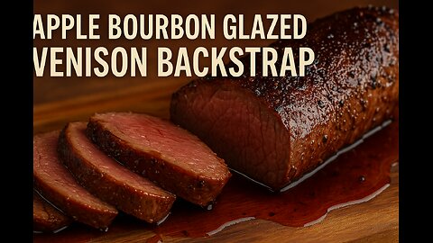 Apple Bourbon Glazed Venison Backstrap