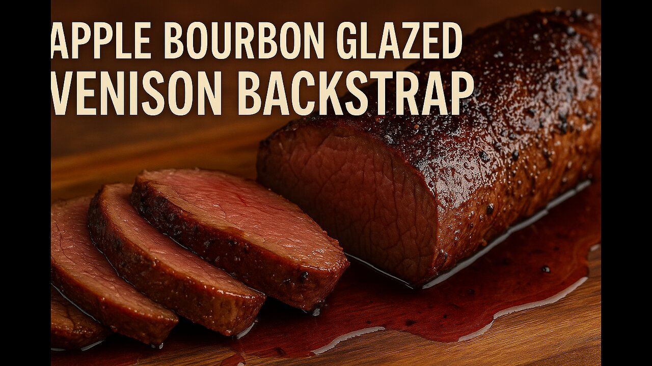 Apple Bourbon Glazed Venison Backstrap