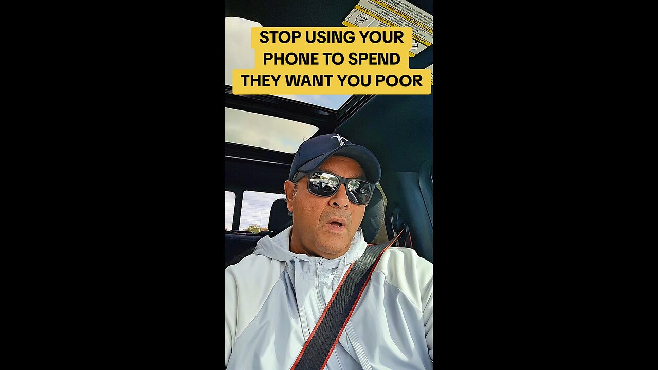 STOP USING YOUR PHONE TO SPEND THEY WANT YOU POOR