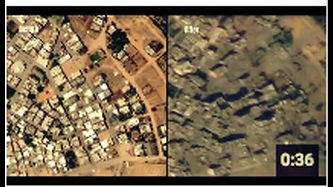 "Gaza Satellite Images Pre and Post Israeli Air Force Strikes"