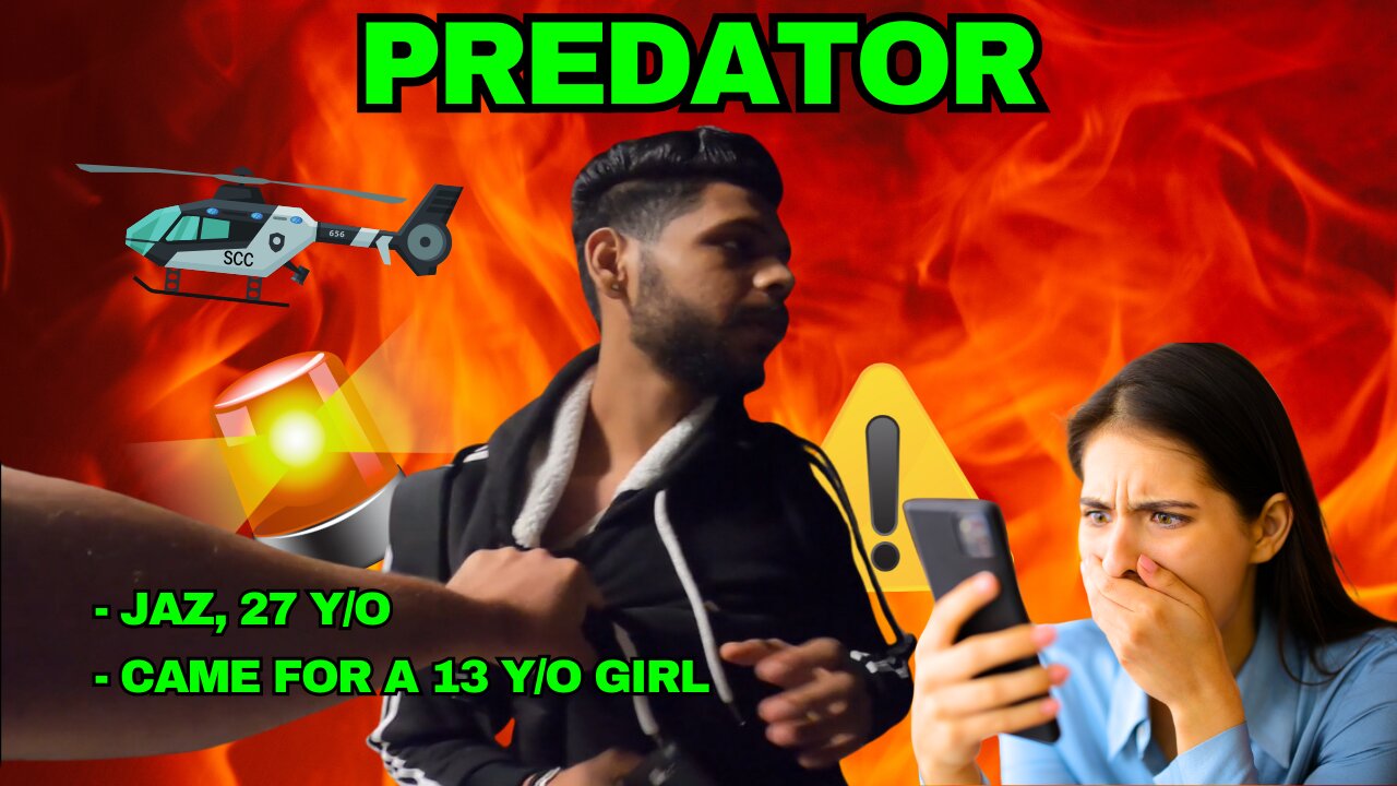 Predator forgets how to speak english after caught meeting a 13 year old girl