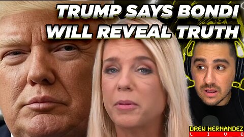 TRUMP CALLS EPSTEIN FILES DEM HOAX AGAIN, SAYS THEY'RE BORING & BONDI DECIDES WHAT IS REAL IN THEM