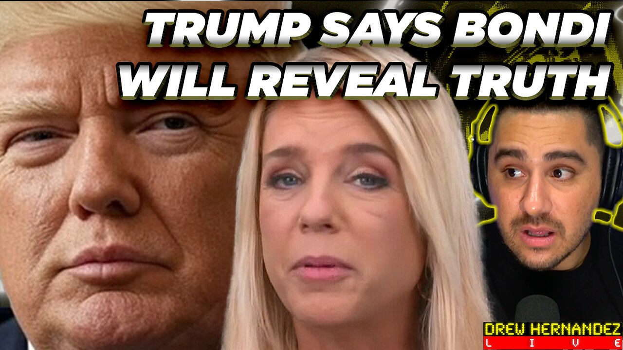 TRUMP CALLS EPSTEIN FILES DEM HOAX AGAIN, SAYS THEY'RE BORING & BONDI DECIDES WHAT IS REAL IN THEM