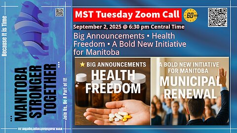 Big Announcements • Health Freedom • A Bold New Initiative for Manitoba