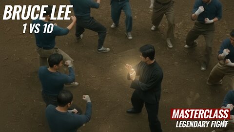 🥋 Bruce Lee 🔥 1 vs 10 😱 Masterclass Legendary Fight 🐉⚡ Epic Martial Arts Showdown 🎬✨