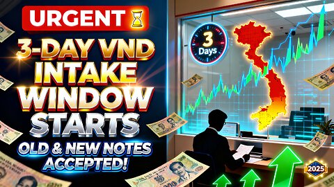 3-Day VND Intake Window Starts — Old & New Notes Accepted! 🔍🏦💰 💥 Iraqi Dinar News 2025