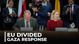 EU foreign ministers seek united position: Bloc divided on response to Israel's war on Gaza
