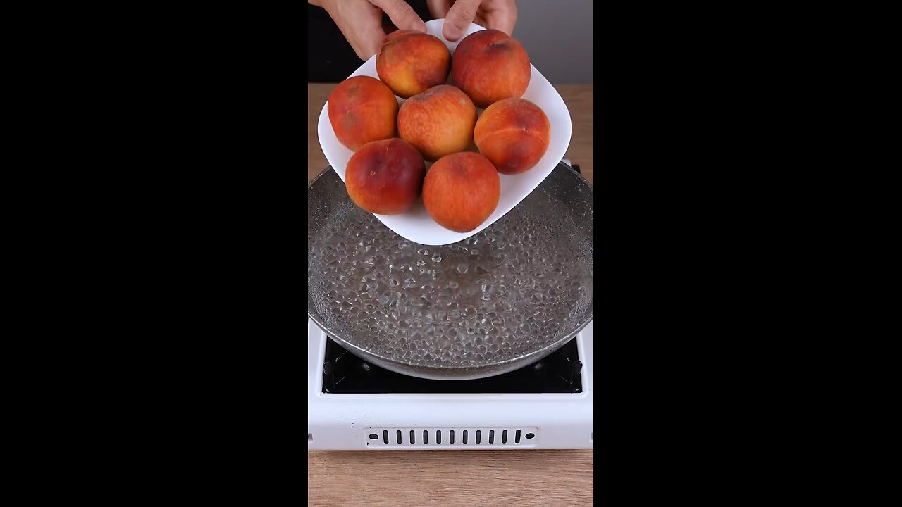 I learned a genius trick with peach that everyone should know #cooking #Recipe #EasyRecipe