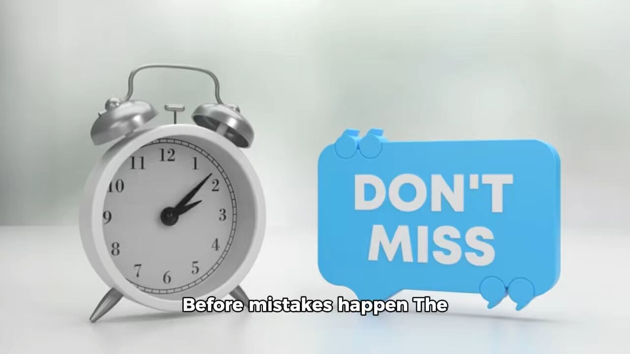 Before Mistakes Happen