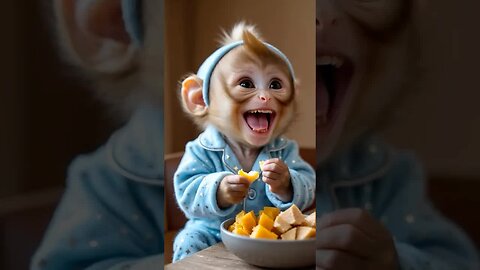 Look at this little monkey stealing the show with cuteness! 🐵❤️