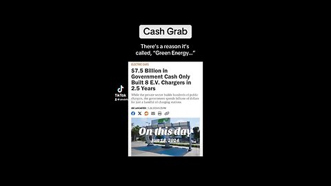 FLASHBACK: The EV cash grab