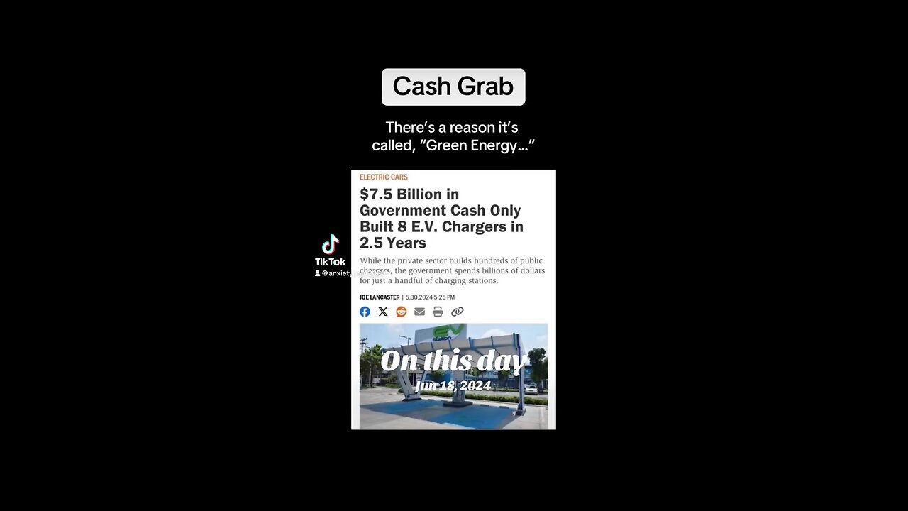 FLASHBACK: The EV cash grab