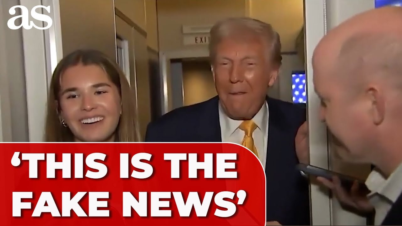 TRUMP'S GRANDDAUGHTER KAI joins him on Air Force One in VIRAL MOMENT