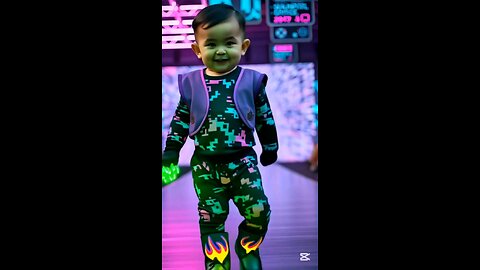Pixel Babies Shine: Glitchy Runway Glow! ✨👶