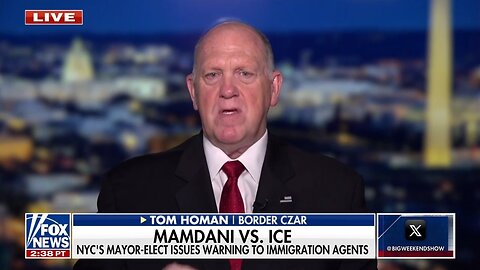 Border Czar to Mamdani: We're Going To Flood NYC With ICE Agents